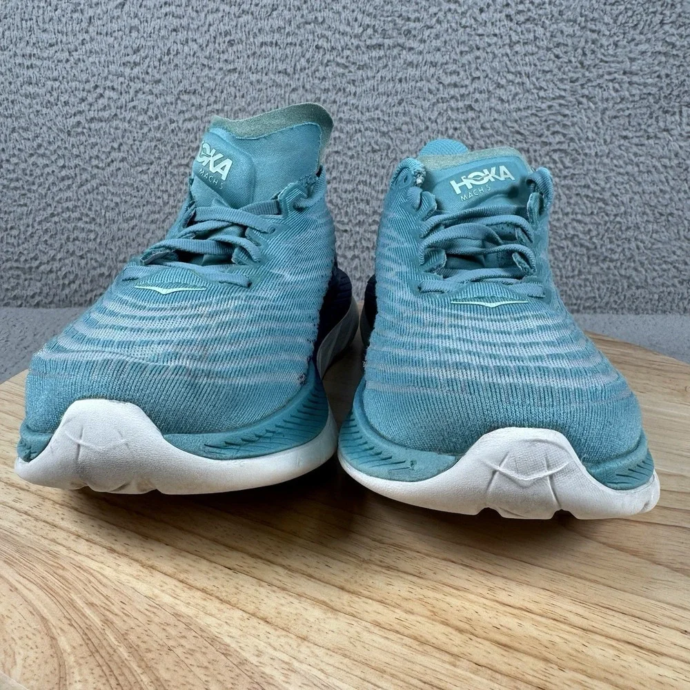 Hoka One One Mach 5 Womens‎ Size 9 B Blue Ocean Mist Running Shoes 1127894 OMES